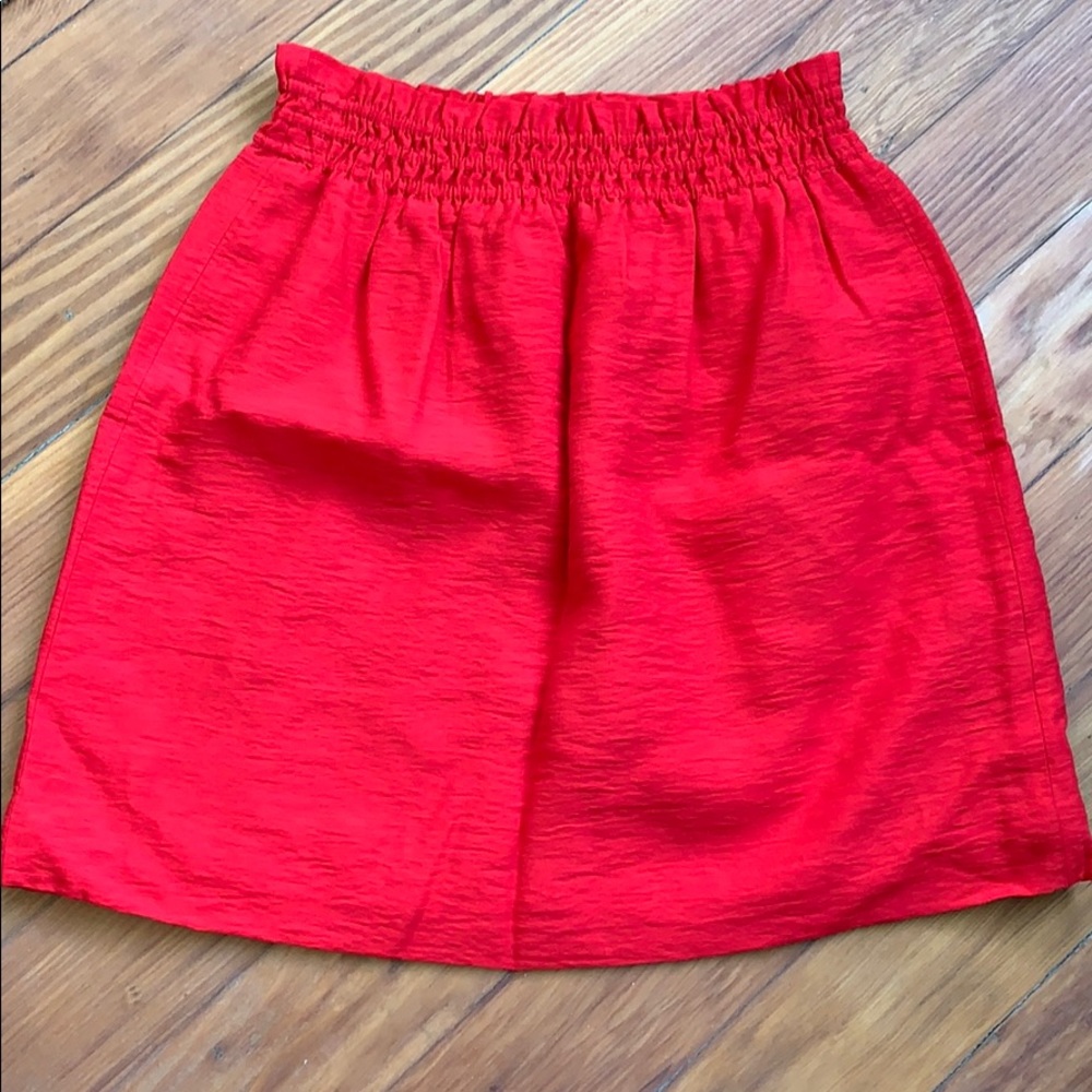 JCrew Red Skirt